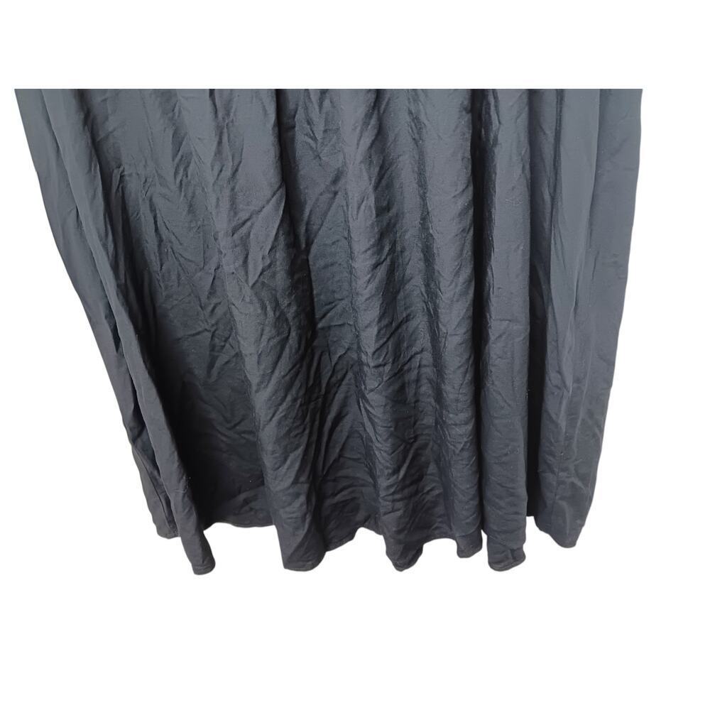 Old Navy Black Tiered V-Neck Dress 4X Plus Size NWT Lightweight Flowy - Picture 3 of 11